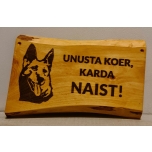 Unusta koer, karda naist