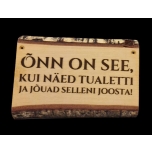 Õnn on see, kui näed tualetti ja jõuad selleni joosta!